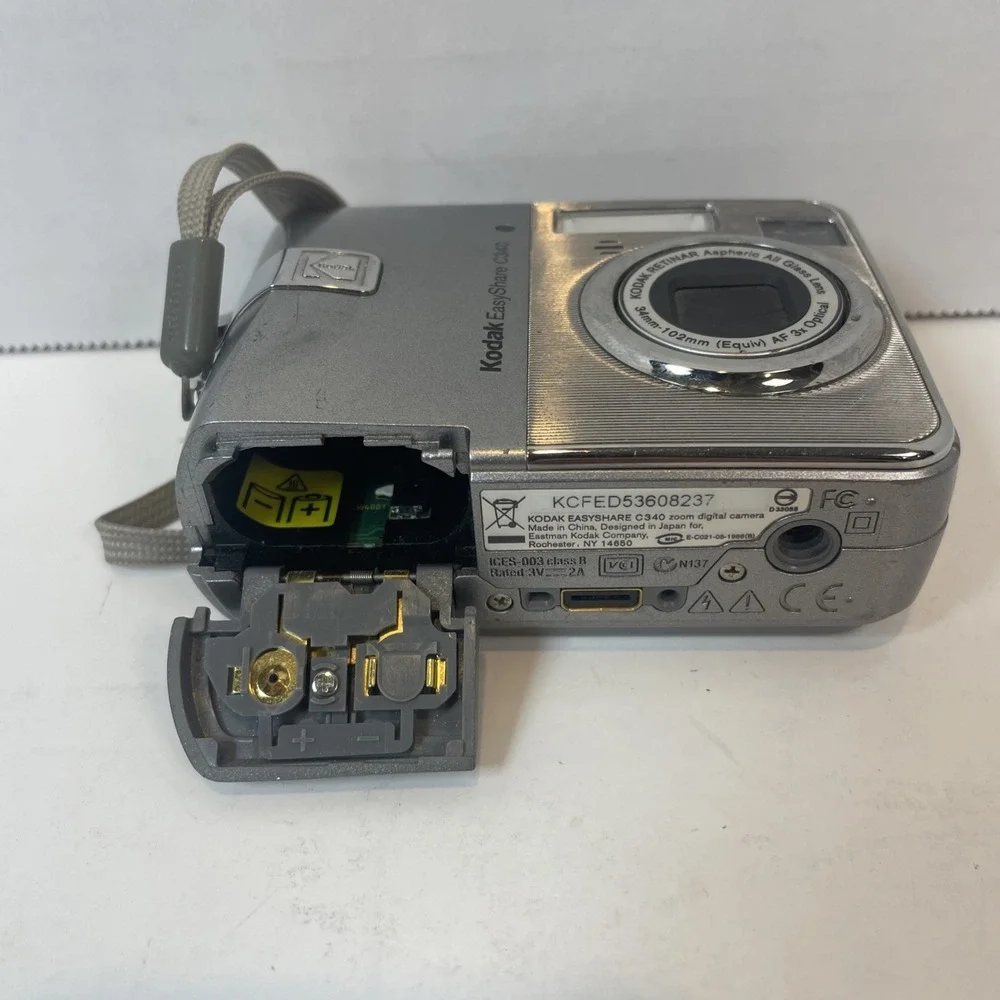 Kodak Digital Camera Silver EasyShare C340 5.0MP 3x Optical Zoom Vintage
